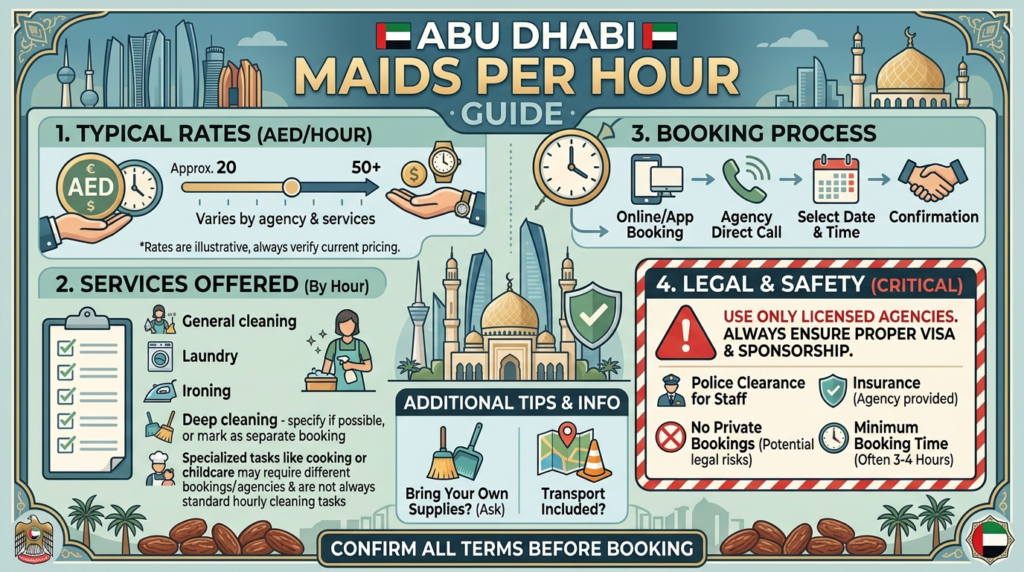 Abu Dhabi Maids Per Hour