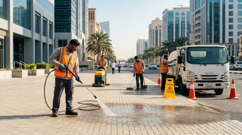 Pavement Cleaning Services Abu Dhabi